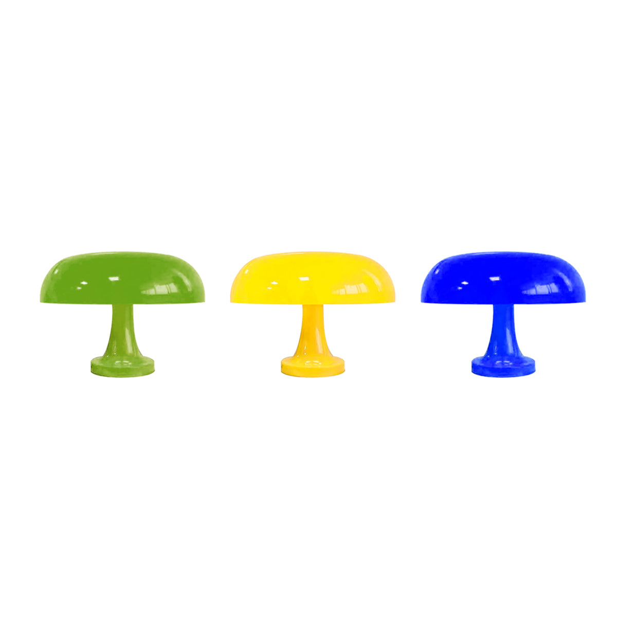 Table Lamp Mushroom Wide Bauhaus ABS Blue Yellow Green Contemporary Nordic Retro Bedroom Living Room Office Shelf Gift Housewarming Decor