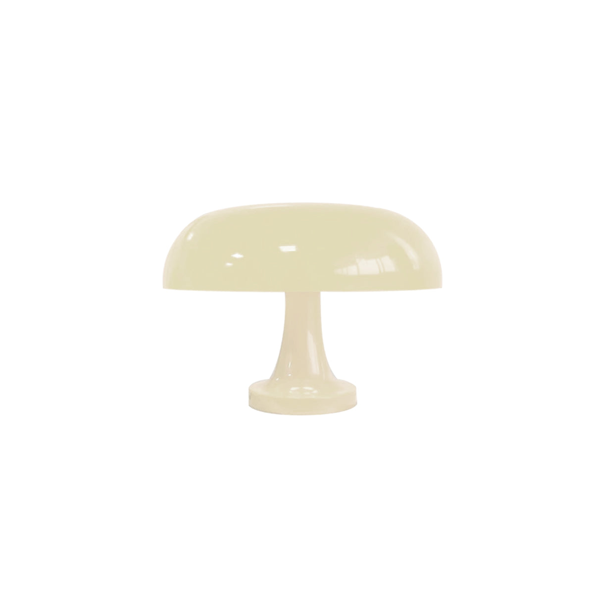 Table Lamp Mushroom Wide Bauhaus Cream Pink ABS Contemporary Nordic Retro Bedroom Living Room Office Shelf Home Decor Gift