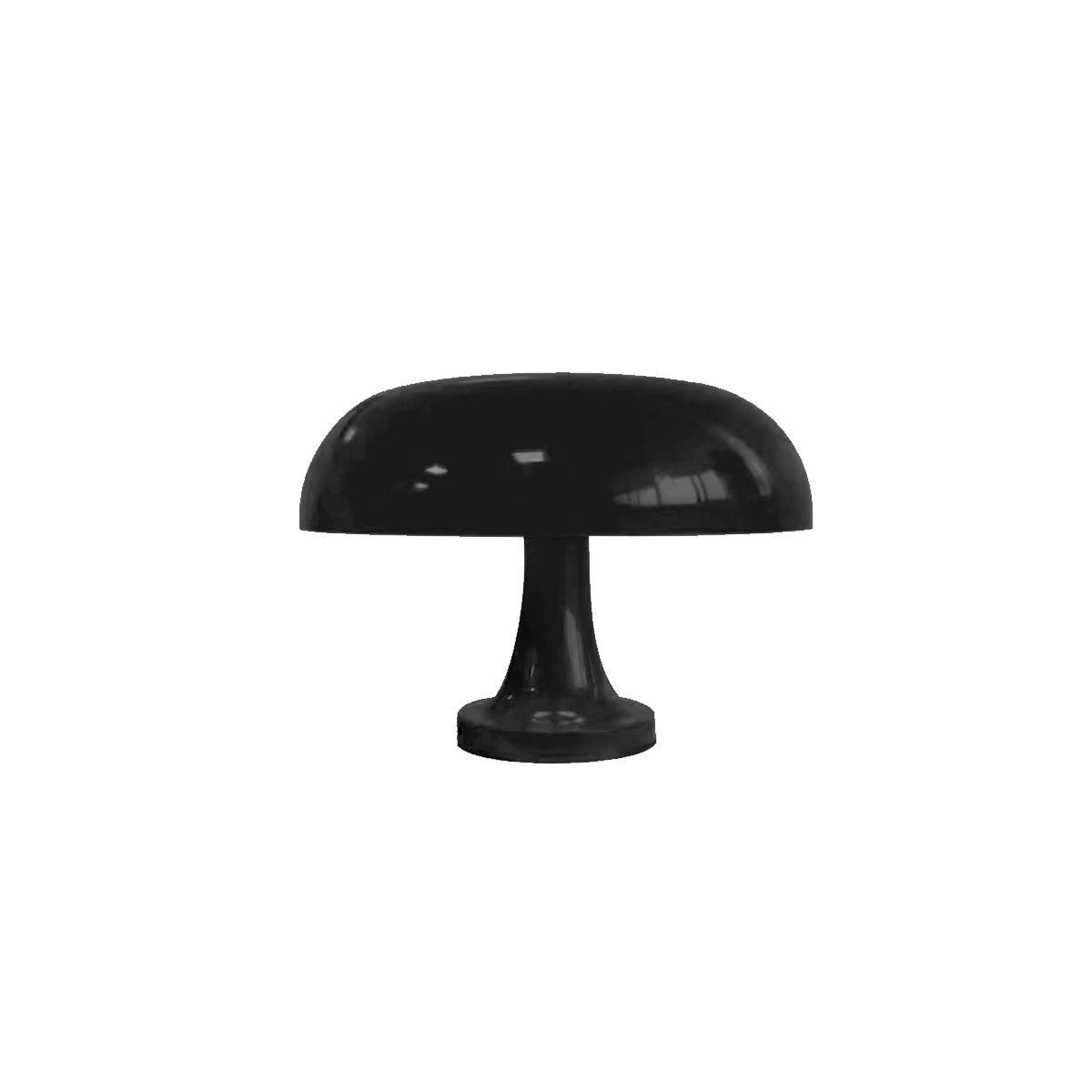 Table Lamp Mushroom Wide Bauhaus Black ABS Contemporary Nordic Retro Bedroom Living Room Office Shelf Home Decor Gift Housewarming Decor