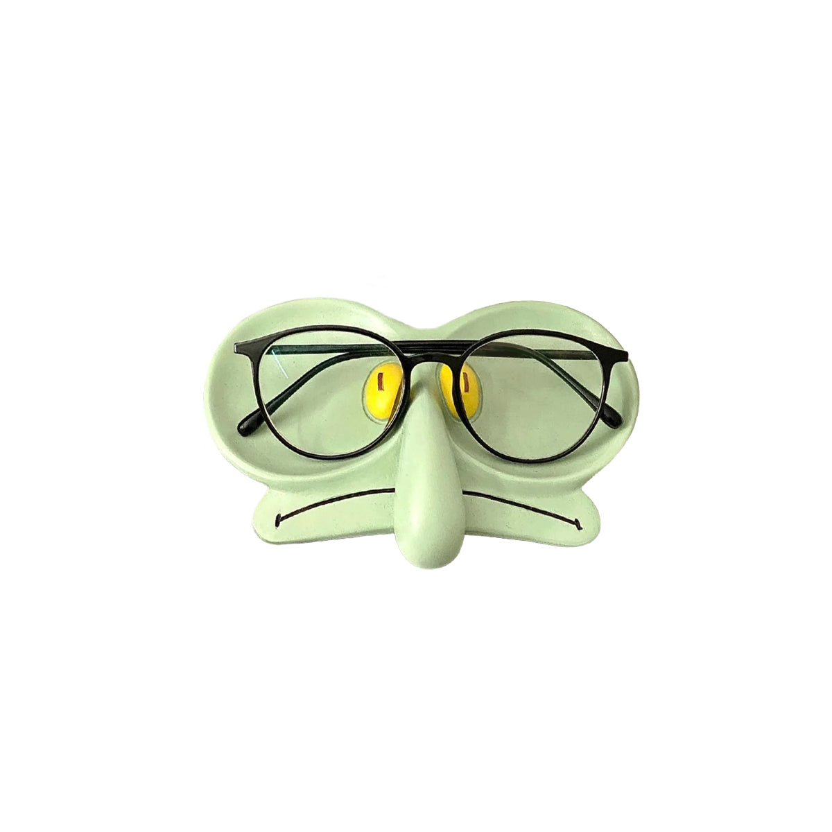 Glasses Holder Eyeglass Stand Squid Character Humor Novelty Funny Desk Office Shelf Living Room Home Decor Unique Gift Desk