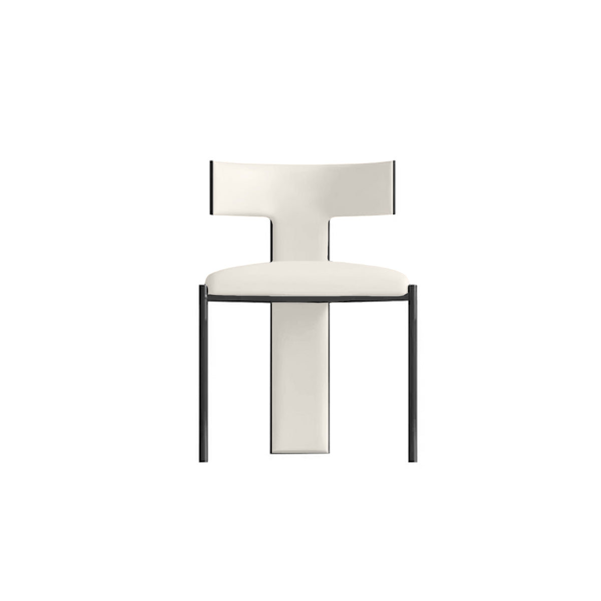 Dining Chair T-Back Aesthetic Velvet Faux Leather Contemporary Furniture Kitchen Living Room Office Home Housewarming Gift