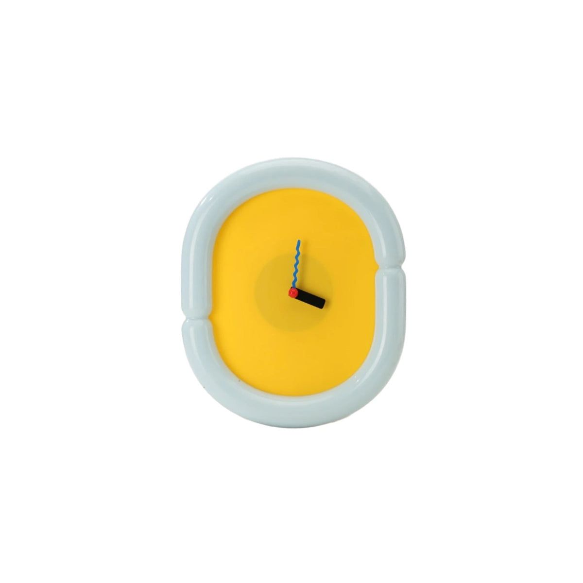Wall Clock Tube Frame Retro Contemporary Colorful Minimalist Living Room Bedroom Office Kitchen Home Decor Housewarming Gift