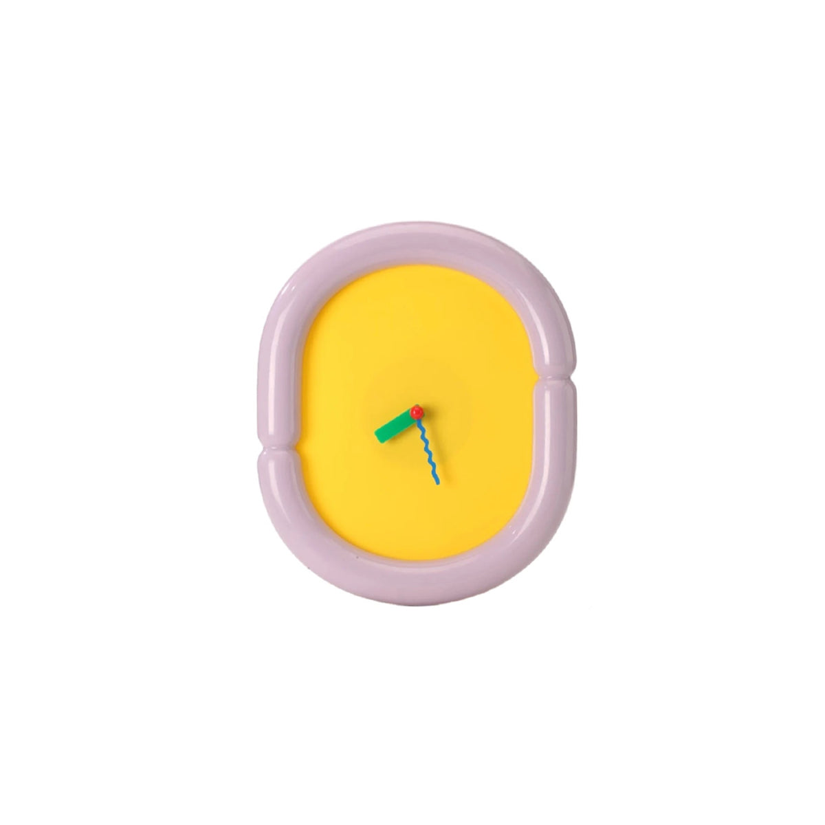 Wall Clock Tube Frame Retro Contemporary Colorful Minimalist Living Room Bedroom Office Kitchen Home Decor Housewarming Gift