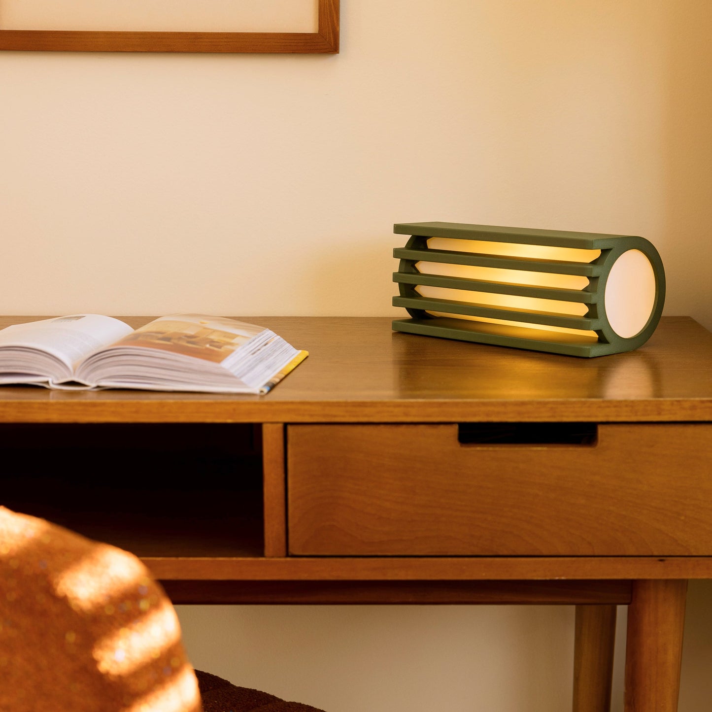 Table Lamp Radiator Style Contemporary Industrial Minimalist Bedroom Living Room Office Shelf Desk Home Decor Unique Gift