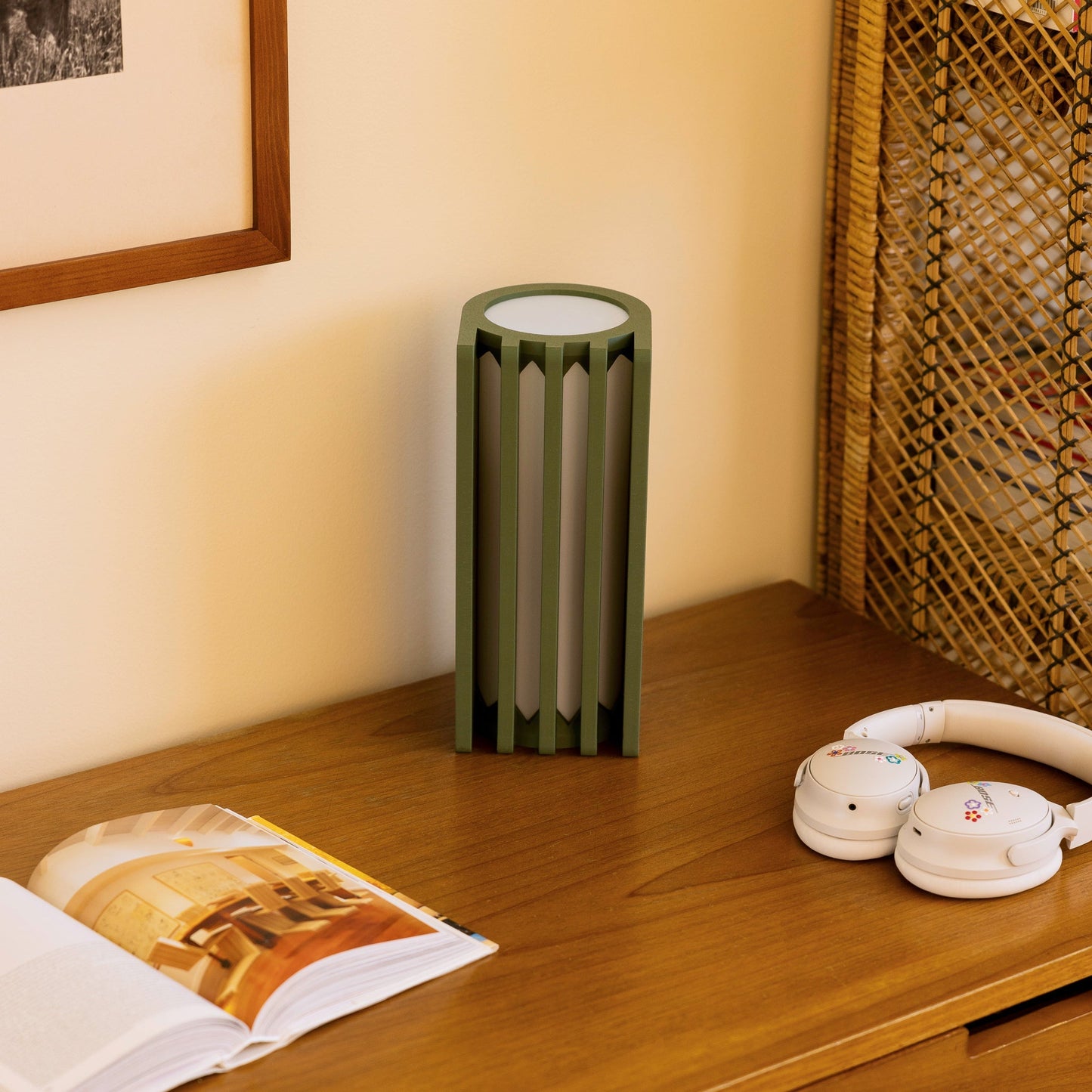 Table Lamp Radiator Style Contemporary Industrial Minimalist Bedroom Living Room Office Shelf Desk Home Decor Unique Gift