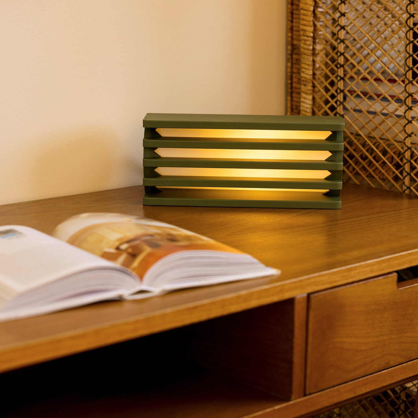 Table Lamp Radiator Style Contemporary Industrial Minimalist Bedroom Living Room Office Shelf Desk Home Decor Unique Gift