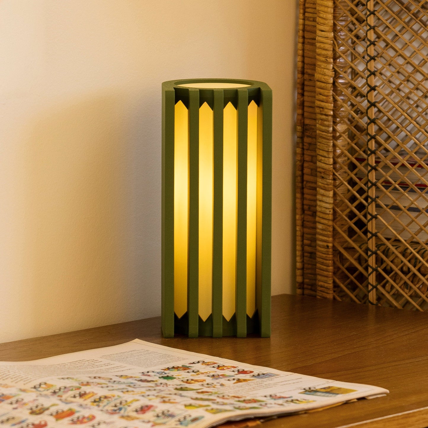 Table Lamp Radiator Style Contemporary Industrial Minimalist Bedroom Living Room Office Shelf Desk Home Decor Unique Gift