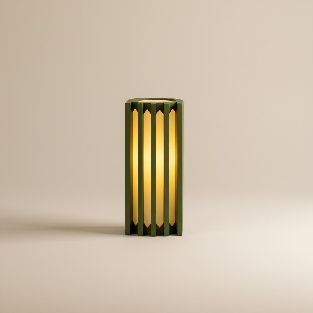 Table Lamp Radiator Style Contemporary Industrial Minimalist Bedroom Living Room Office Shelf Desk Home Decor Unique Gift