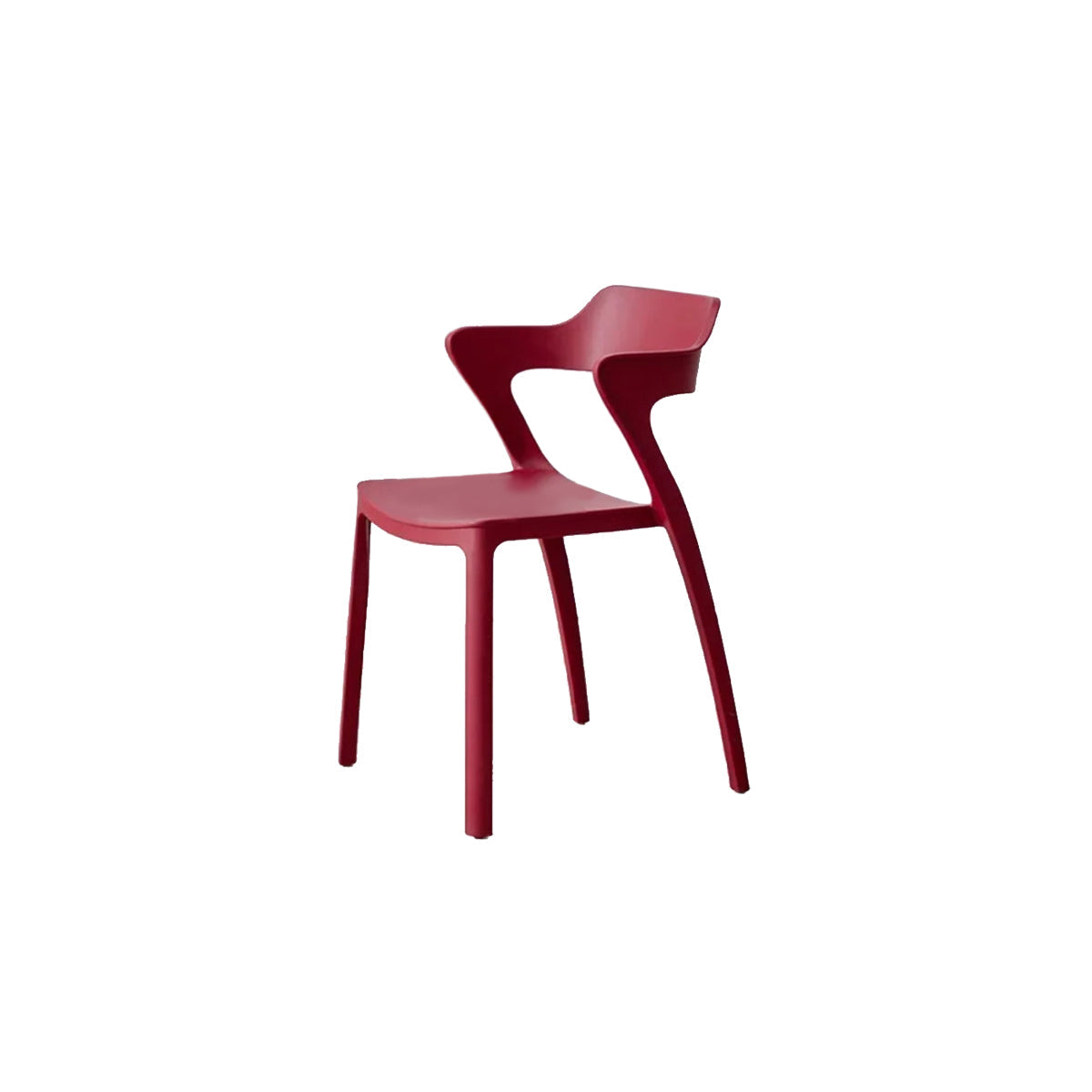 Dining Chair One-Piece Recycled PP Plastic Nordic Minimalist Colorful Kitchen Office Living Room Home Furniture Gift Kitchen