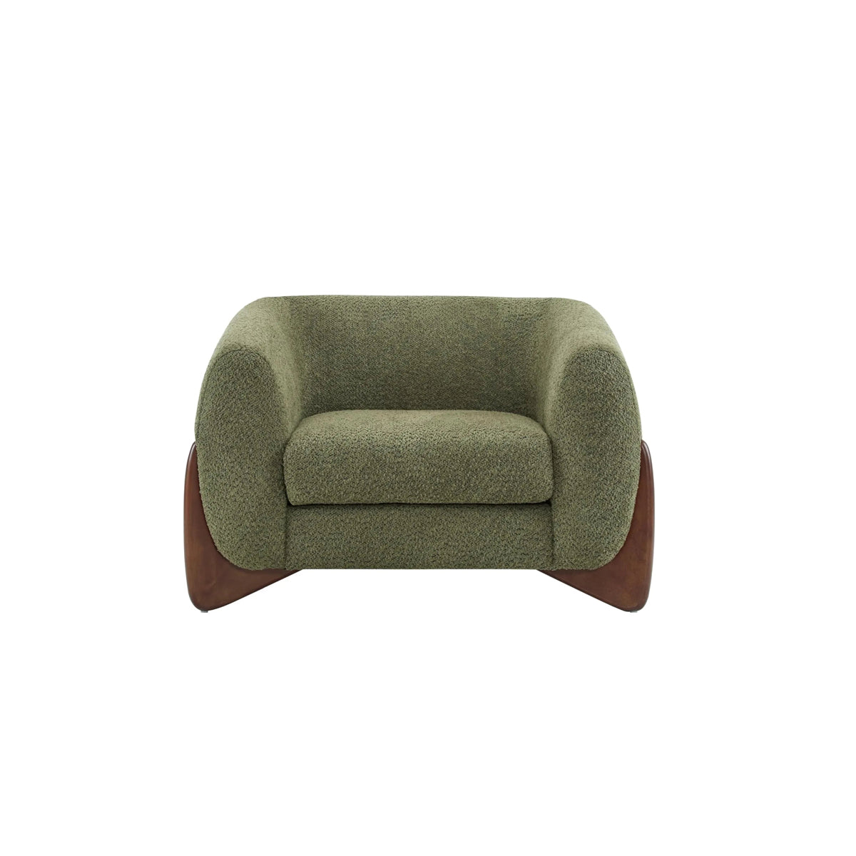 Lounge Chair Boucle Fabric Upholstered Accent Chair Contemporary Mid-Century Nordic Minimalist Living Room Bedroom Reading Gift