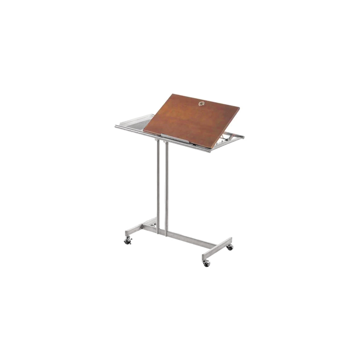 Side Table Laptop Table Solid Wood Stainless Steel Mid-Century Nordic Contemporary Sofa Table Bedroom Living Room Office Gift