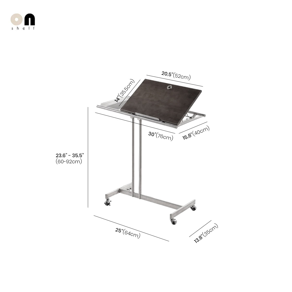 Side Table Laptop Table Solid Wood Stainless Steel Mid-Century Nordic Contemporary Sofa Table Bedroom Living Room Office Gift