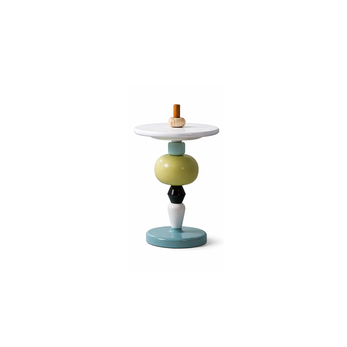 Side Table Modular Color Stack Pedestal Retro Nordic Colorful Living Room Bedroom Office Home Furniture Accent Table Gift