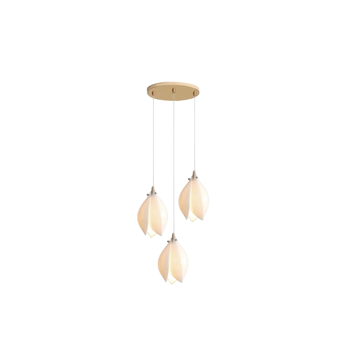 Chandelier Ceramic White Magnolia Jade Luxury Contemporary Hotel Ceiling Light Living Room Dining Bedroom Office Gift Housewarming