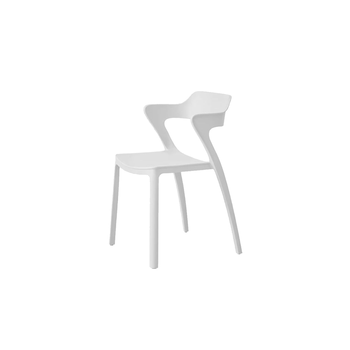 Dining Chair One-Piece Recycled PP Plastic Nordic Minimalist Colorful Kitchen Office Living Room Home Furniture Gift Kitchen