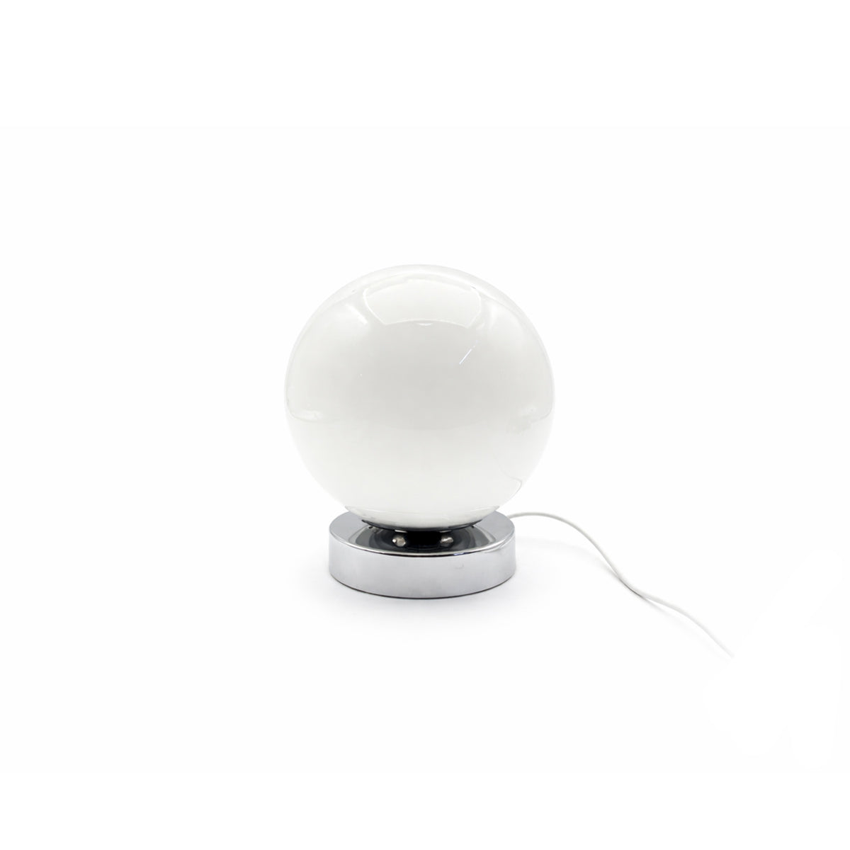 Table Lamp Glass Ball Chrome Retro Contemporary Nordic Minimalist Bedroom Living Room Office Shelf Desk Home Decor Gift Housewarming