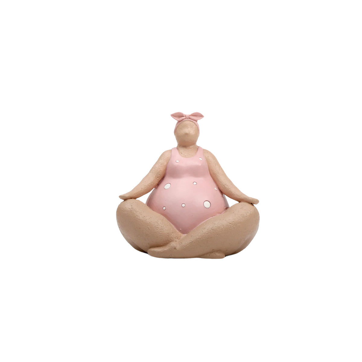 Sculpture Ornament Yoga Fat Lady Ceramic Humor Novelty Funny Shelf Desk Office Living Room Home Decor Unique Gift Housewarming