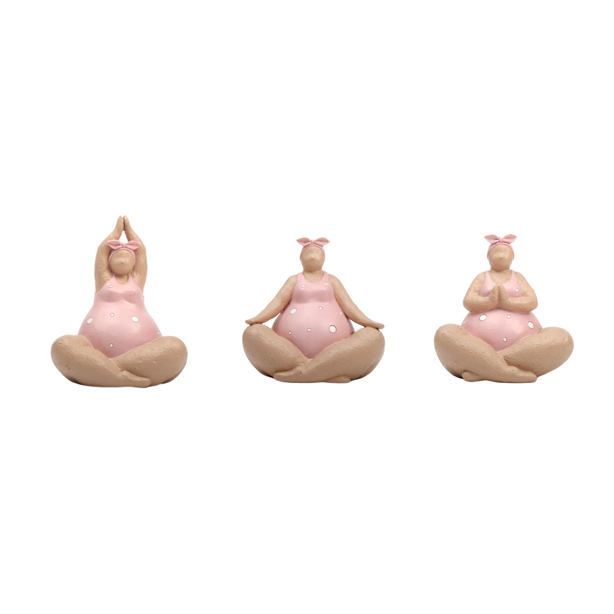 Sculpture Ornament Yoga Fat Lady Ceramic Humor Novelty Funny Shelf Desk Office Living Room Home Decor Unique Gift Housewarming